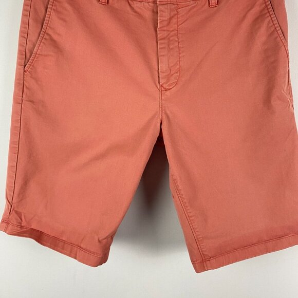 Bonobos Chino Shorts Mens 33 x 11 Washed Red Stretch - Picture 3 of 11